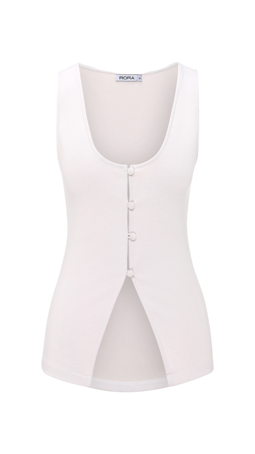 COCO COTTON VEST WHITE