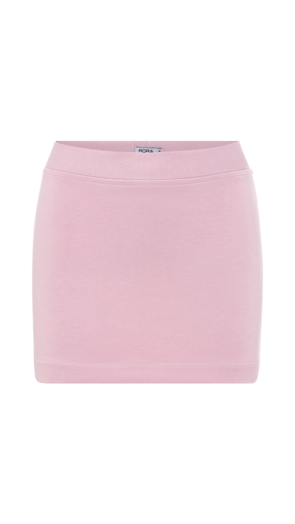 COTTON MINI SKIRT PINK