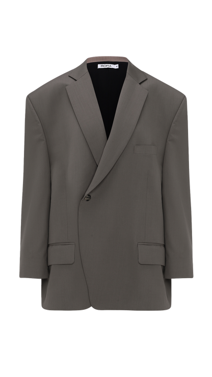 CLASSIC OVERSIZED BLAZER GREY