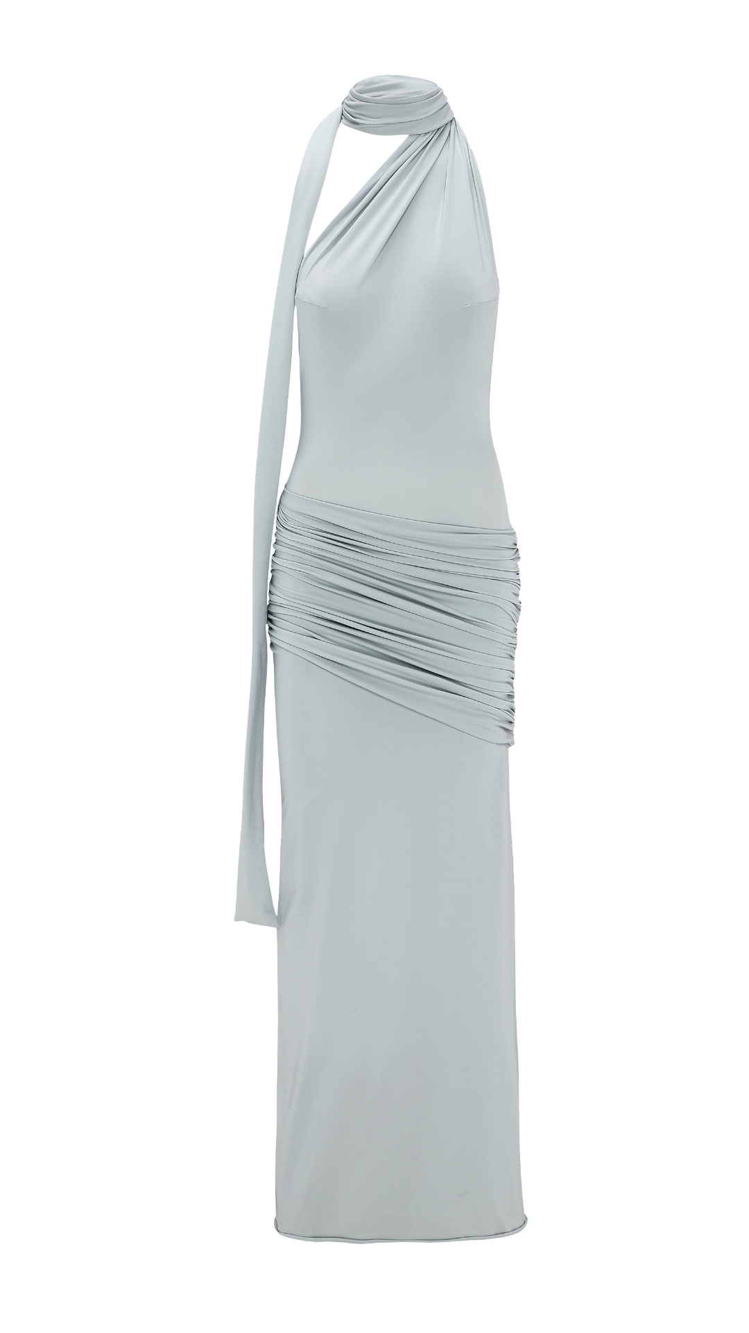 POLY GODDESS DRESS MINT GREEN