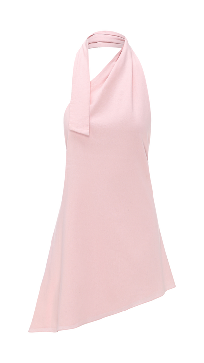 LINEN CUTE DRESS PINK