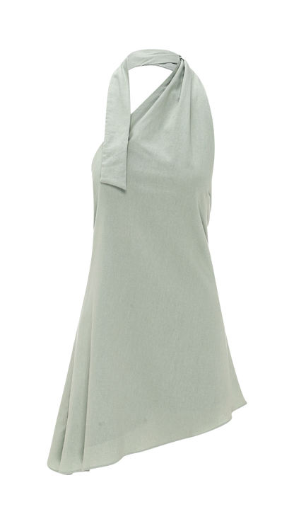 LINEN CUTE DRESS MINT