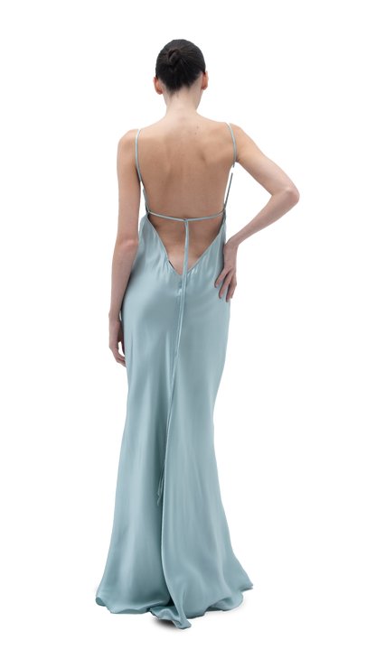 SILK DREAMY DRESS BLUE