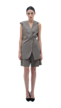CLASSIC ASYMMETRICAL VEST GREY