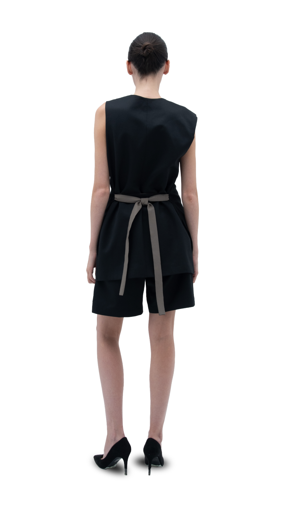 CLASSIC ASYMMETRICAL VEST BLACK