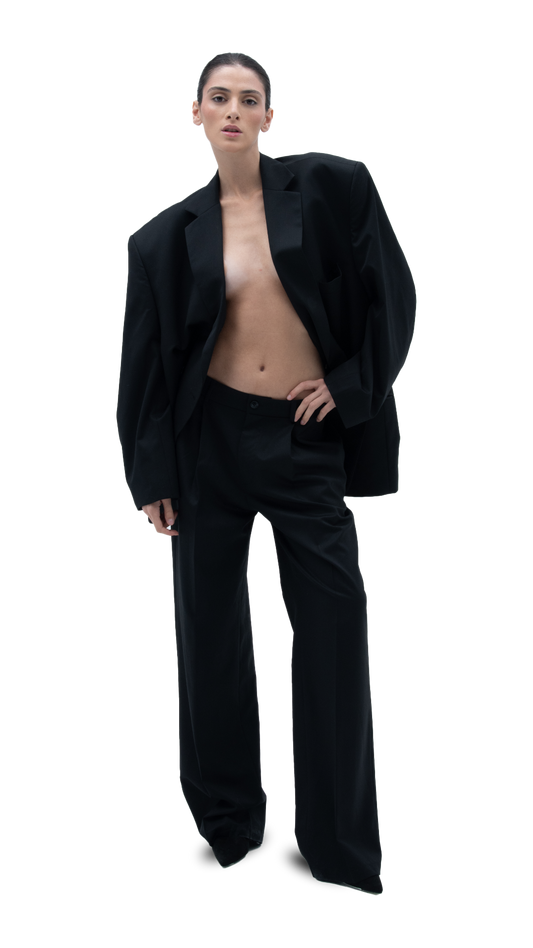 CLASSIC SUIT PANTS BLACK