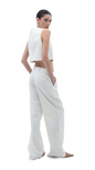 LINEN PANTS WHITE
