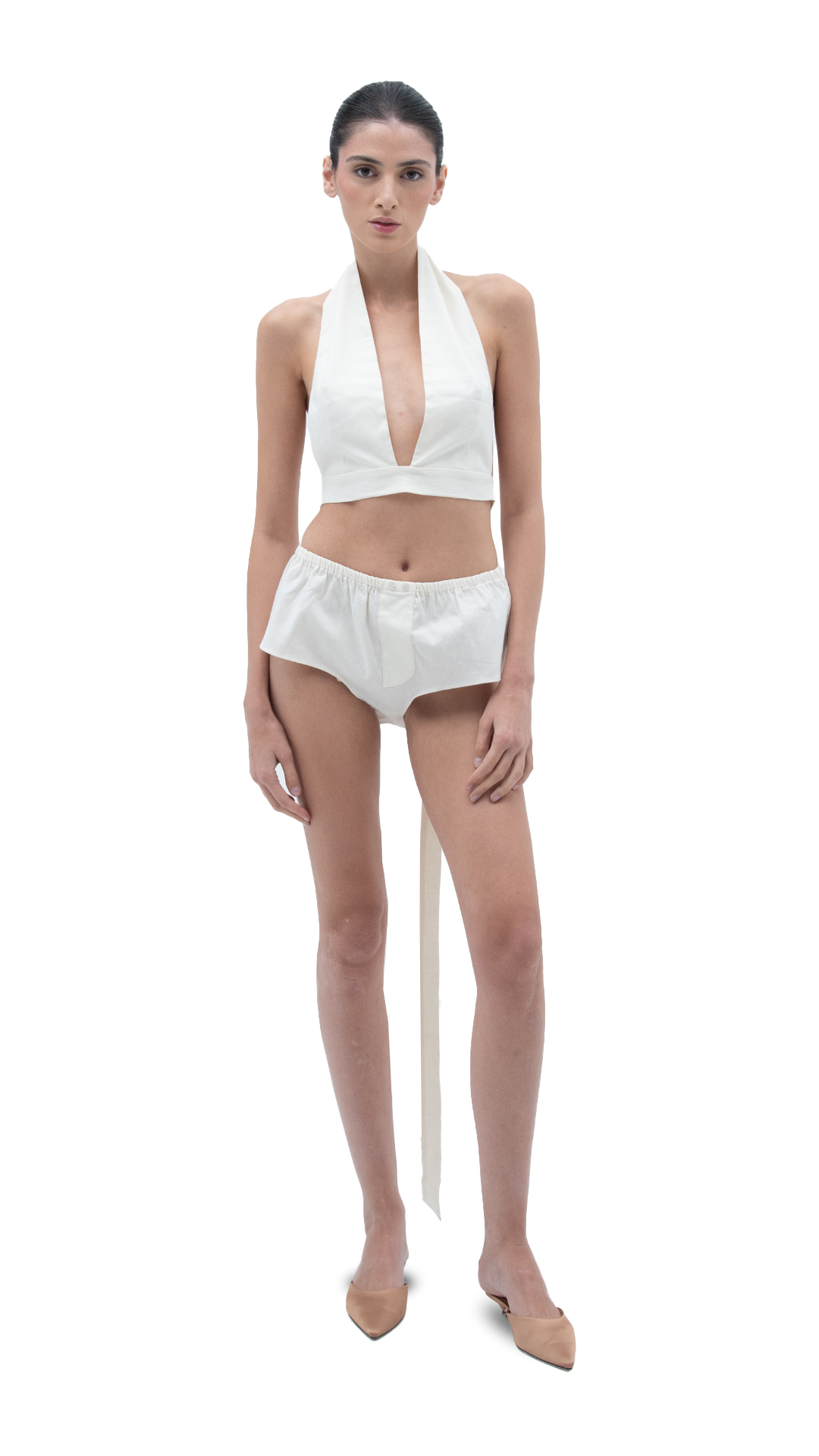 LINEN CHARM BRALETTE WHITE