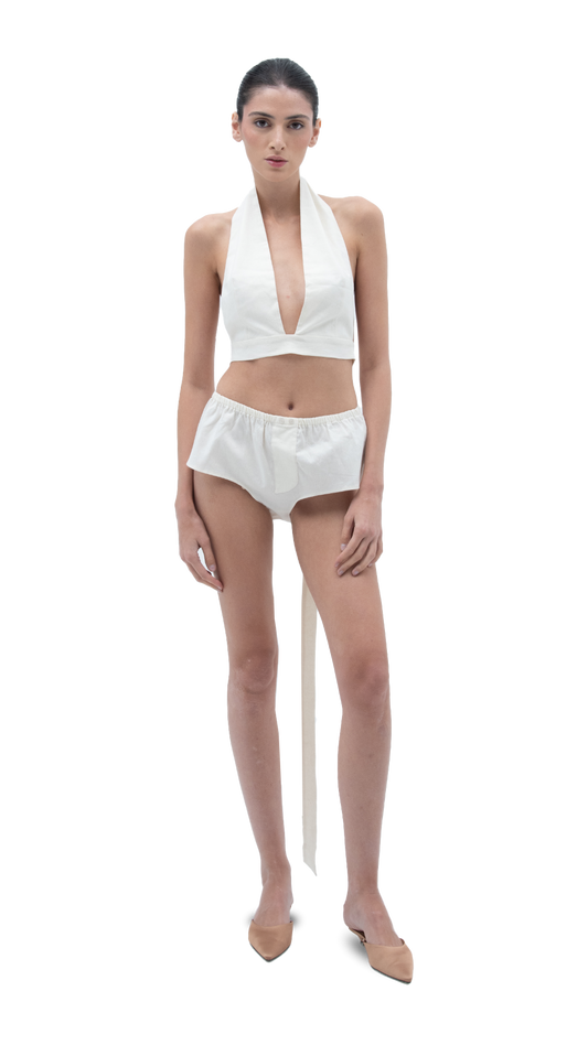 LINEN CHARM BRALETTE WHITE