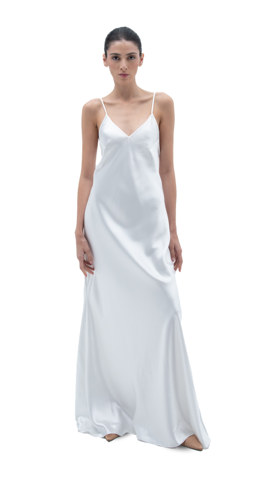 SILK DREAMY DRESS WHITE