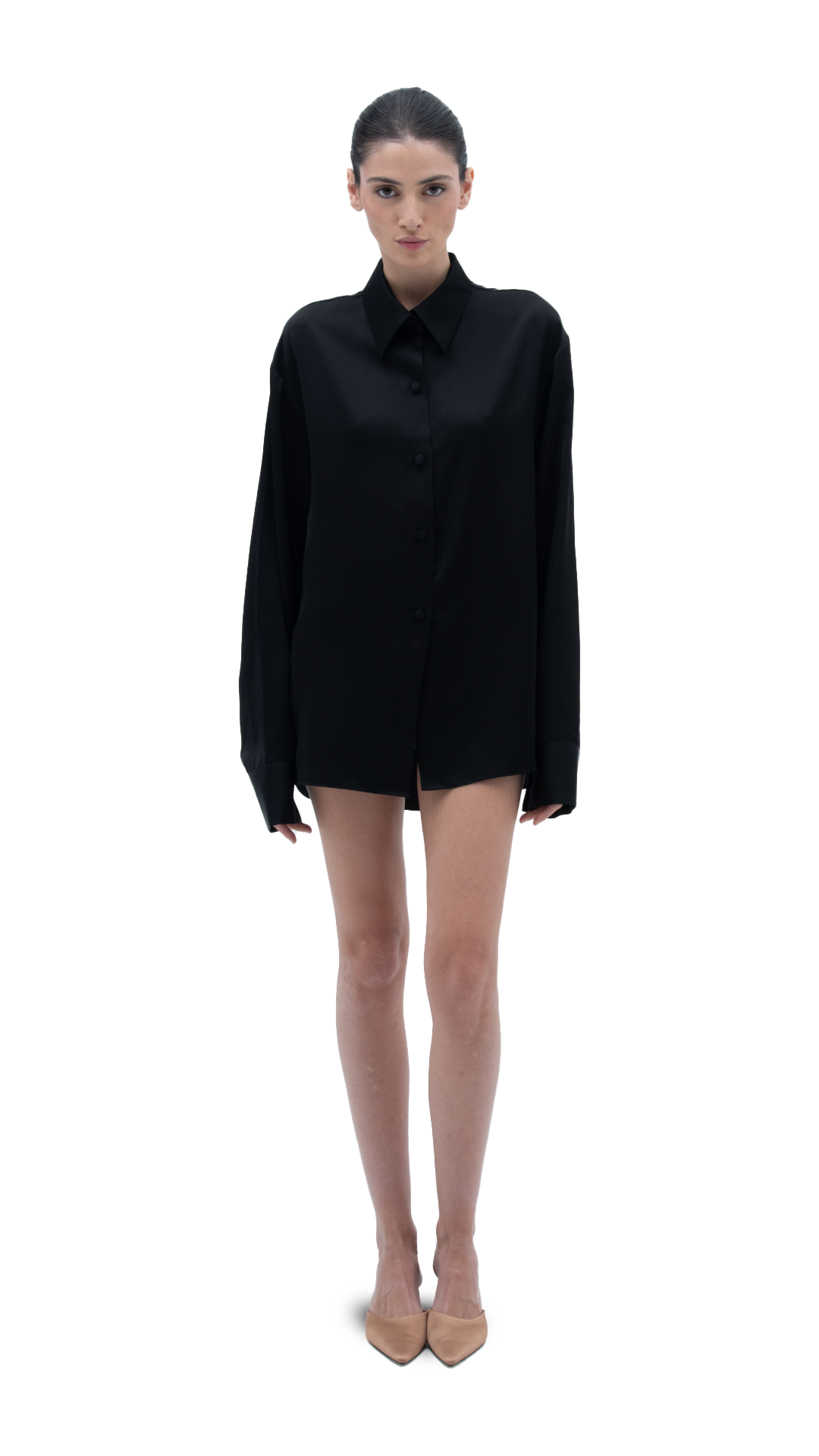 SILK SHIRT BLACK